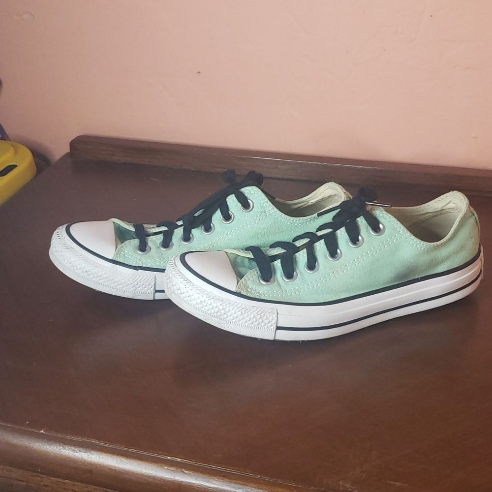Sea foam green teal converse all stars